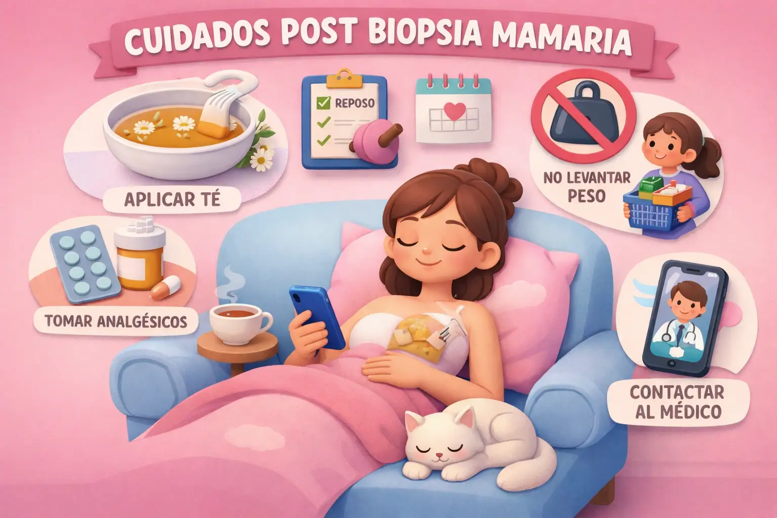 Cuidados que se deben de seguir luego de una biopsia mamaria